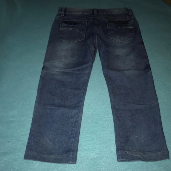 ISMALU distressed blue jeans made in Brazil size 14 - Picture 2 of 4